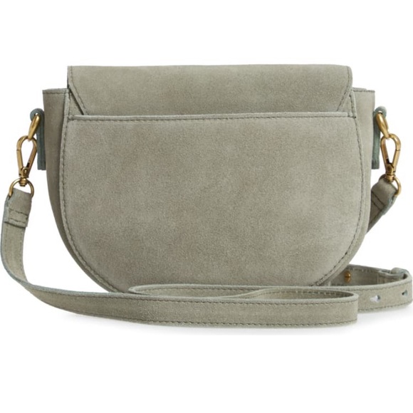 Madewell The Elsewhere Tie Saddlebag in Suede - Picture 6 of 9